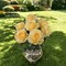 20" Yellow Rose Bush Set of 6 - Vibrant Artificial Flowers, Indoor/Outdoor Decor, Perfect for Home, Events, and Weddings - Year-Round Display, Floral Home by Artificial Flowers